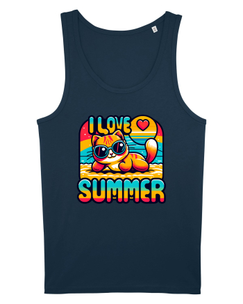 cu pisici in vacanță - I love summer Navy