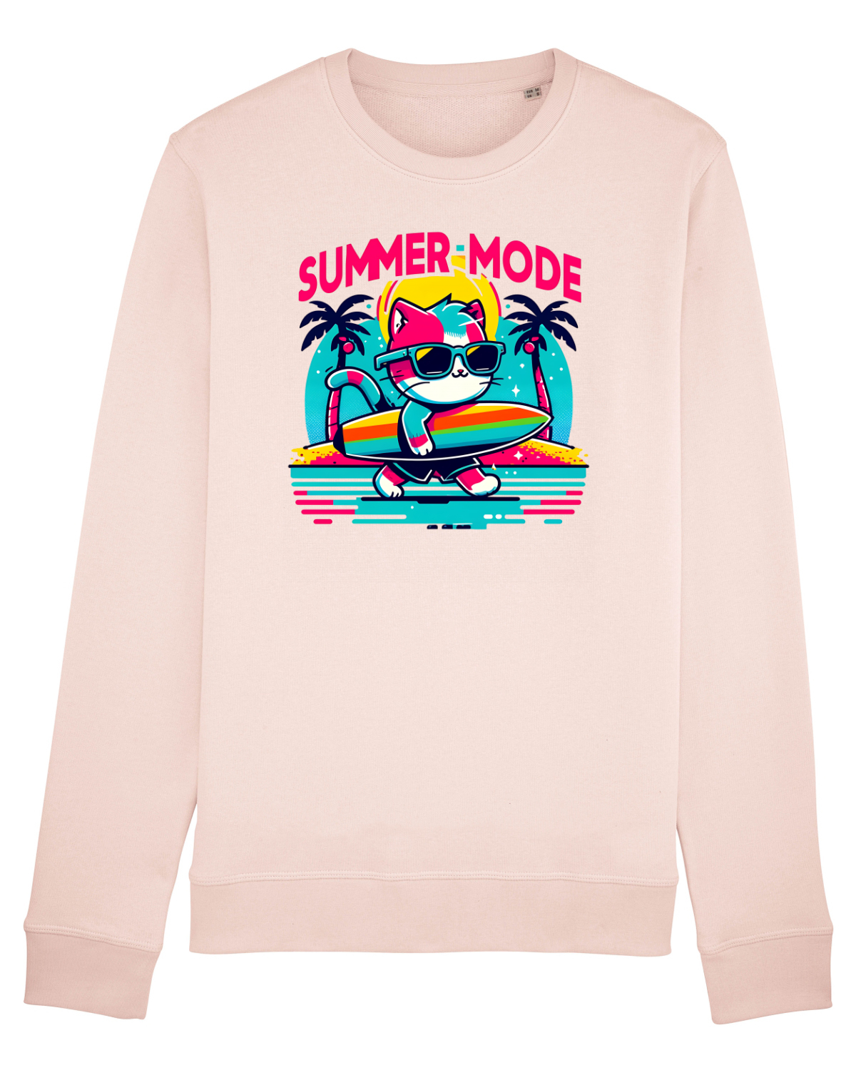Bluză mânecă lungă Unisex Rise Candy Pink