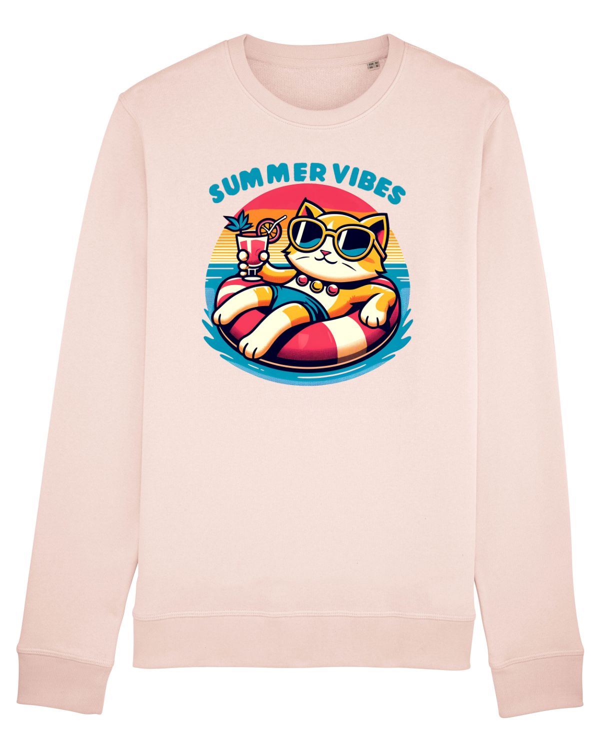Bluză mânecă lungă Unisex Rise Candy Pink