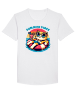 cu pisici in vacanță - Summer vibes Tricou mânecă scurtă guler larg Bărbat Skater