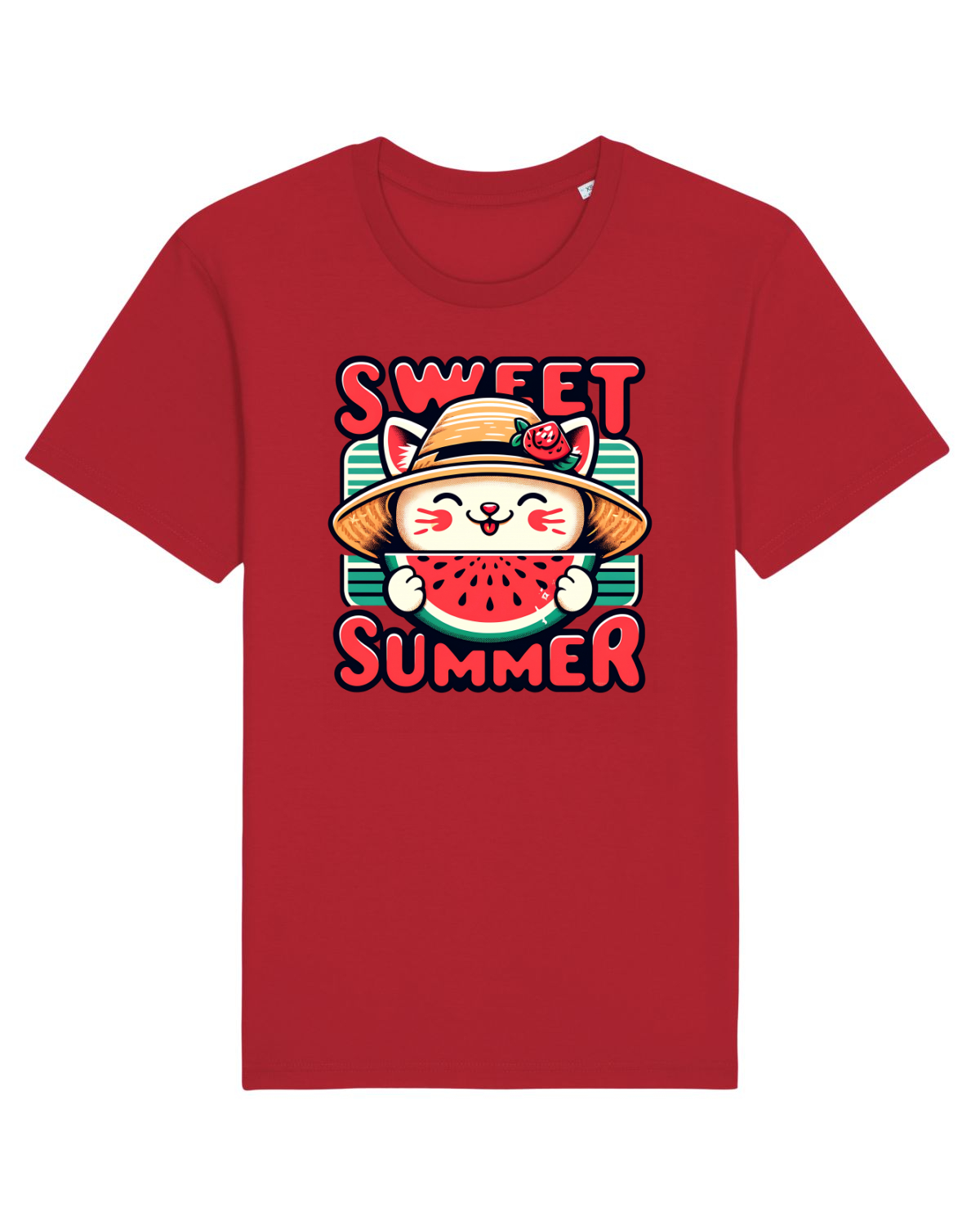 Tricou mânecă scurtă Unisex Rocker Red