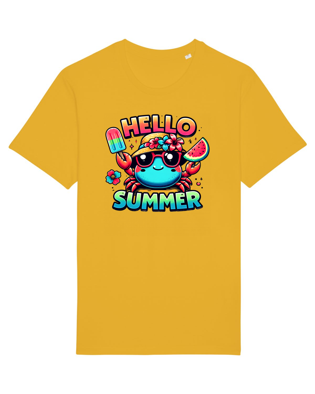 Tricou mânecă scurtă Unisex Rocker Spectra Yellow
