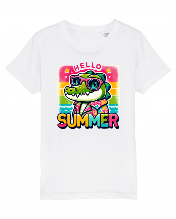 Hello summer - Crocodilul in vacanță White