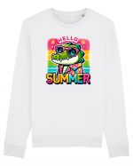 Hello summer - Crocodilul in vacanță Bluză mânecă lungă Unisex Rise