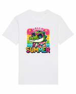 Hello summer - Crocodilul in vacanță Tricou mânecă scurtă Unisex Rocker