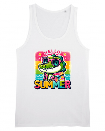 Hello summer - Crocodilul in vacanță White