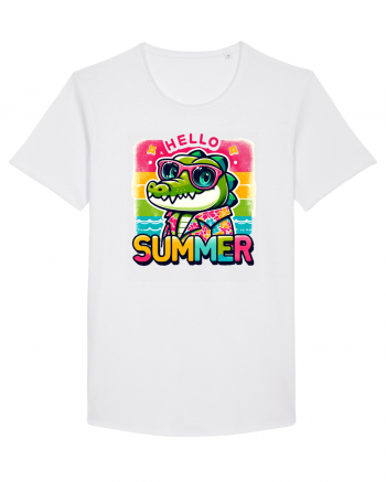 Hello summer - Crocodilul in vacanță White