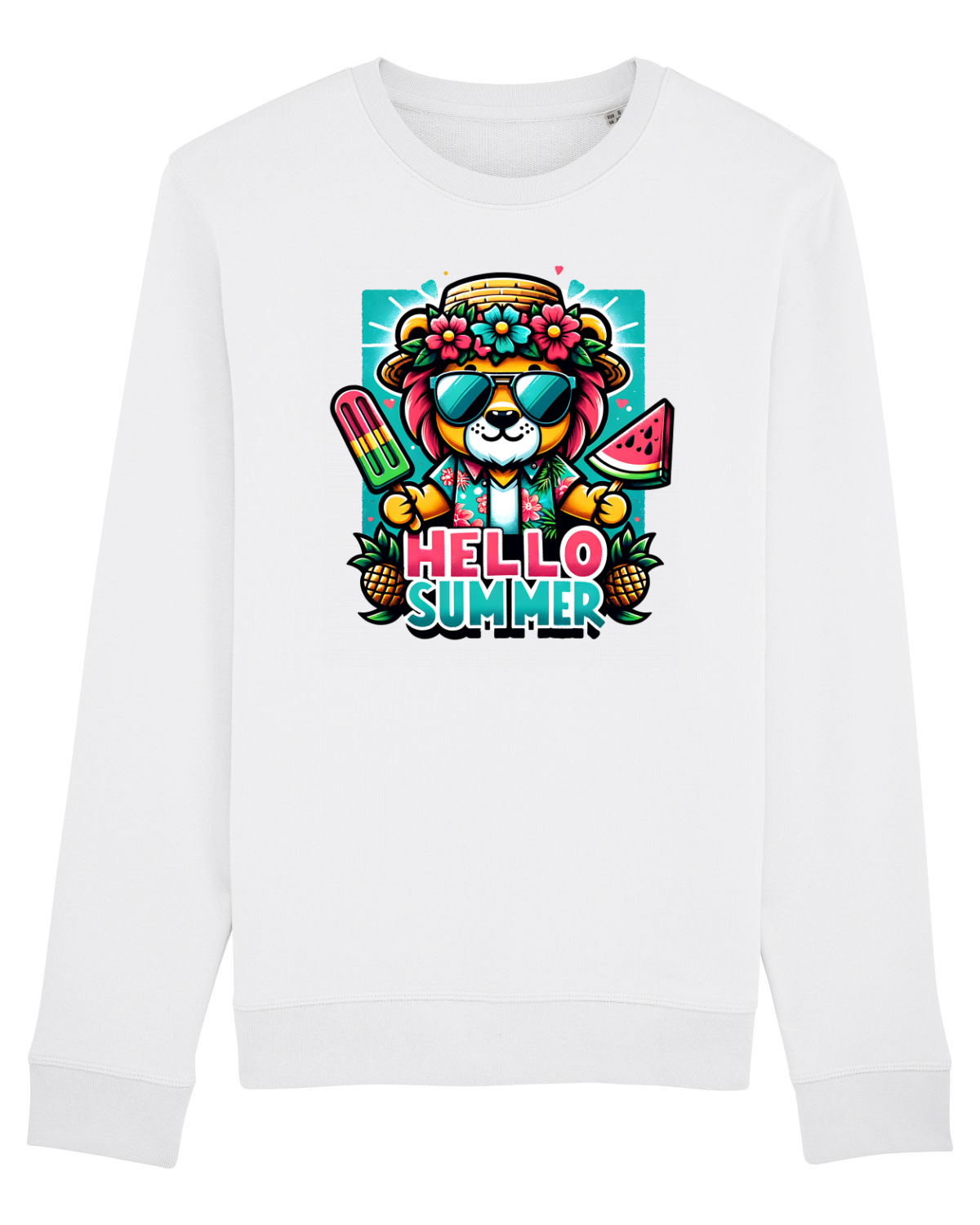 Bluză mânecă lungă Unisex Rise White