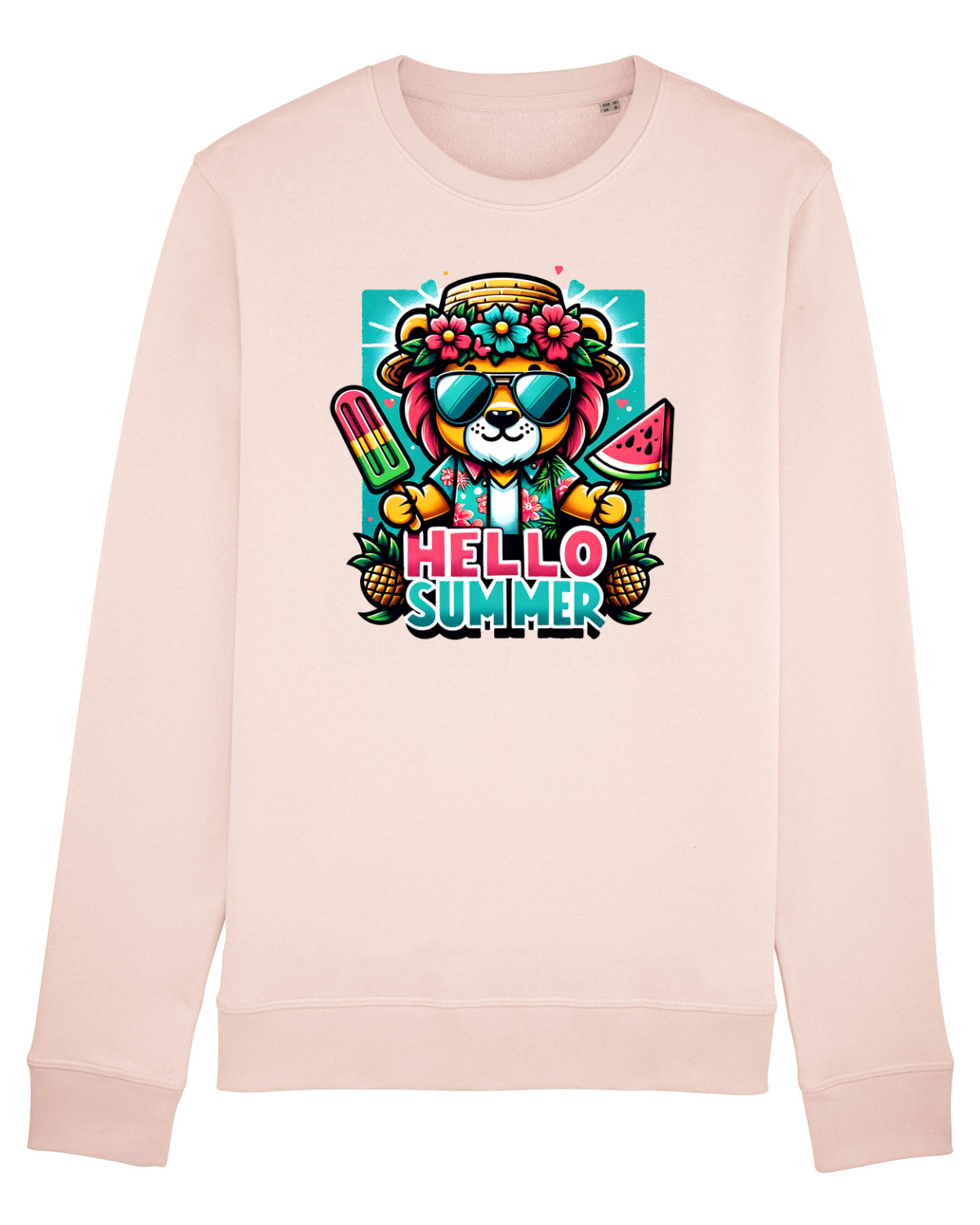 Bluză mânecă lungă Unisex Rise Candy Pink