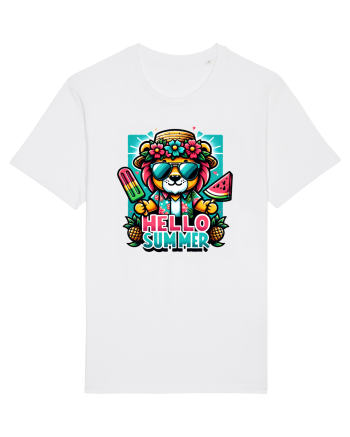 Hello summer - Leu paraleu White