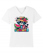 Hello summer - Raton bonton Tricou mânecă scurtă guler V Bărbat Presenter