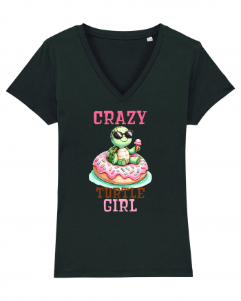 pentru iubitorii de țestoase - Crazy turtle girl Black