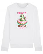 pentru iubitorii de țestoase - Crazy turtle girl Bluză mânecă lungă Unisex Rise