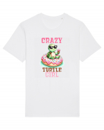 pentru iubitorii de țestoase - Crazy turtle girl Tricou mânecă scurtă Unisex Rocker