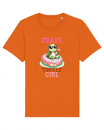 pentru iubitorii de țestoase - Crazy turtle girl Bright Orange