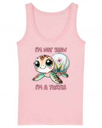 pentru iubitorii de țestoase - I am not slow, I am a turtle Cotton Pink