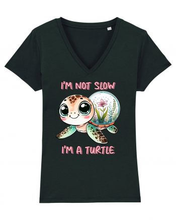 pentru iubitorii de țestoase - I am not slow, I am a turtle Black