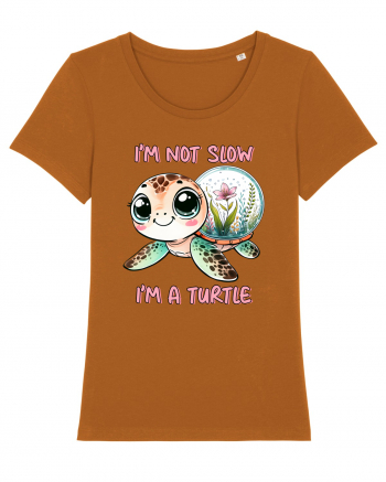 pentru iubitorii de țestoase - I am not slow, I am a turtle Roasted Orange