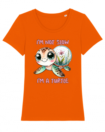 pentru iubitorii de țestoase - I am not slow, I am a turtle Bright Orange