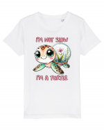 pentru iubitorii de țestoase - I am not slow, I am a turtle Tricou mânecă scurtă  Copii Mini Creator