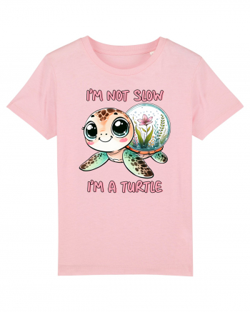 pentru iubitorii de țestoase - I am not slow, I am a turtle Cotton Pink