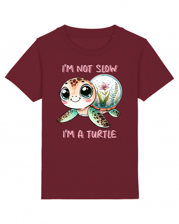 pentru iubitorii de țestoase - I am not slow, I am a turtle Burgundy