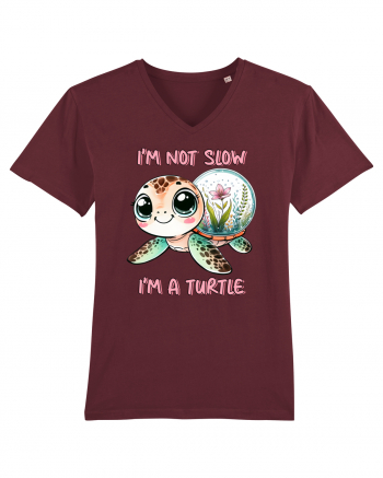 pentru iubitorii de țestoase - I am not slow, I am a turtle Burgundy