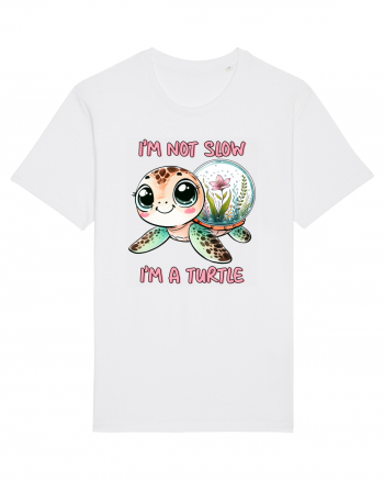 pentru iubitorii de țestoase - I am not slow, I am a turtle White