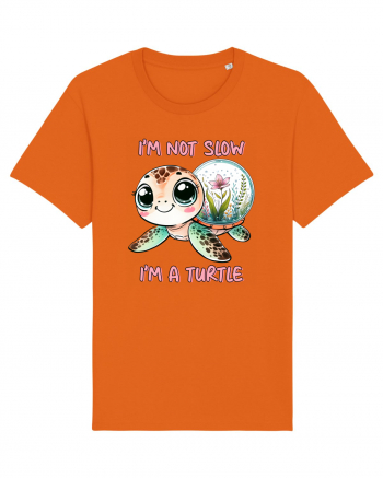 pentru iubitorii de țestoase - I am not slow, I am a turtle Bright Orange