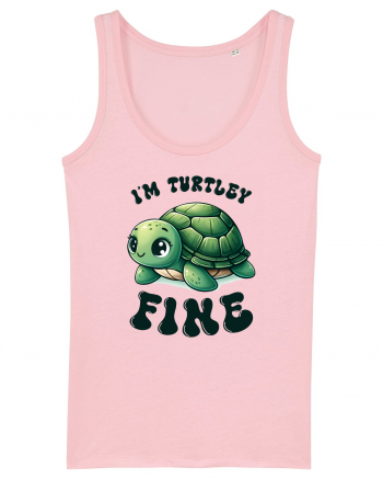 pentru iubitorii de țestoase - I am turtely fine Cotton Pink