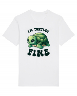 pentru iubitorii de țestoase - I am turtely fine Tricou mânecă scurtă Unisex Rocker