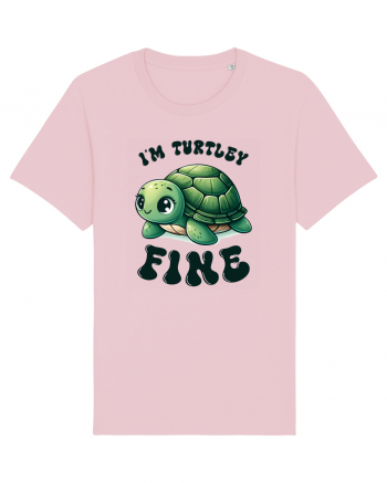 pentru iubitorii de țestoase - I am turtely fine Cotton Pink