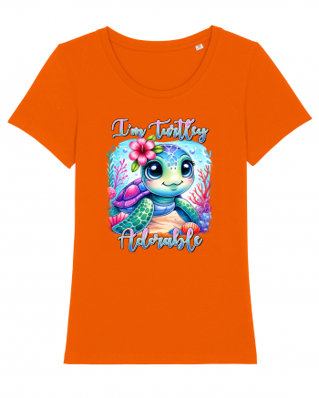 pentru iubitorii de țestoase - I am turtley adorable Bright Orange