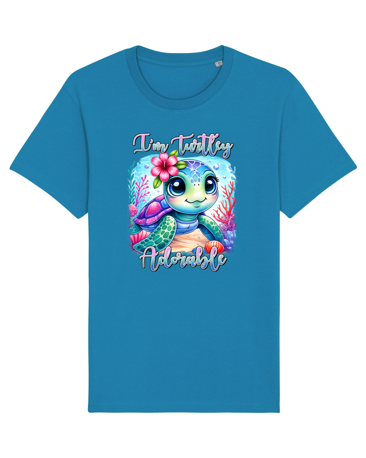 Tricou mânecă scurtă Unisex Rocker Azur