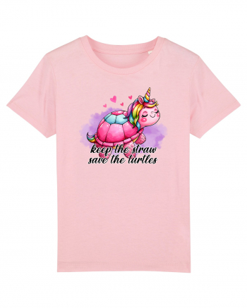 pentru iubitorii de țestoase - Keep the straw save the turtles Cotton Pink