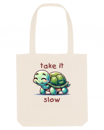 pentru iubitorii de țestoase - Take it slow Sacoșă textilă