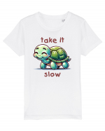 pentru iubitorii de țestoase - Take it slow Tricou mânecă scurtă  Copii Mini Creator