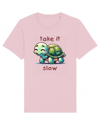 pentru iubitorii de țestoase - Take it slow Cotton Pink