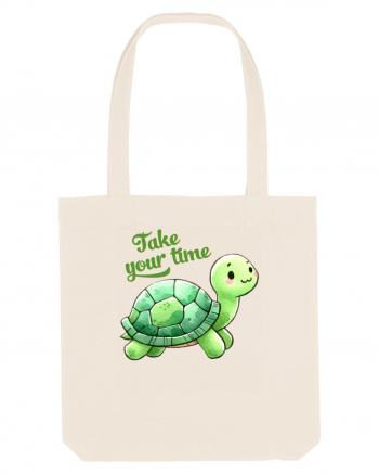 pentru iubitorii de țestoase - Take your time Sacoșă textilă
