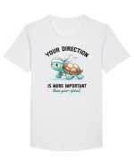 Your direction is more important than your speed Tricou mânecă scurtă guler larg Bărbat Skater