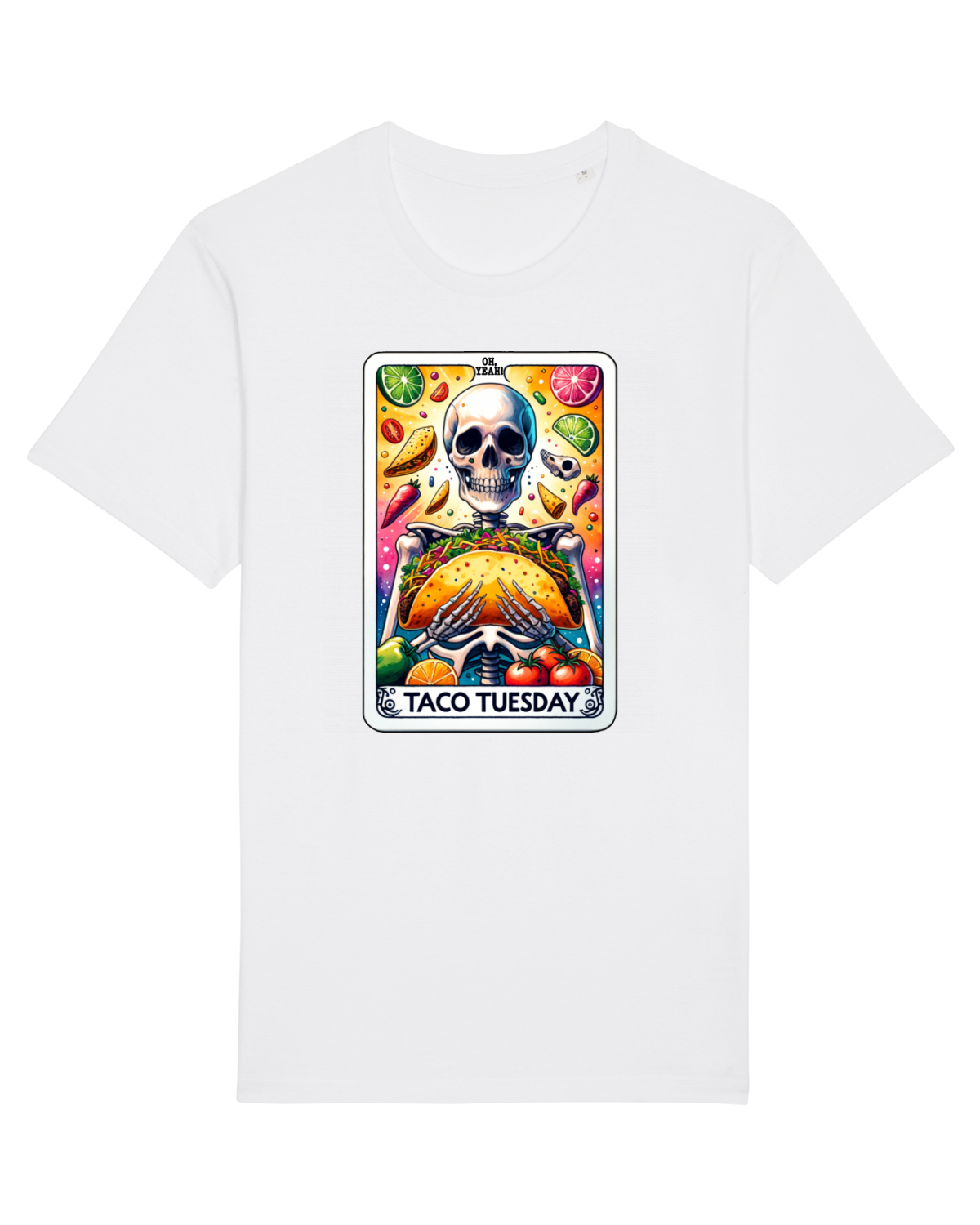 Tricou mânecă scurtă Unisex Rocker White
