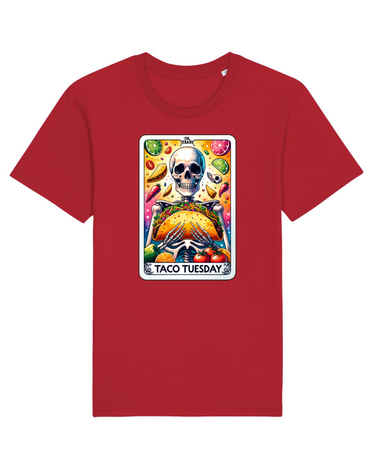 Tricou mânecă scurtă Unisex Rocker Red