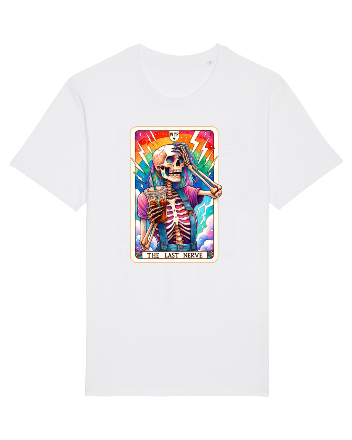 Tricou mânecă scurtă Unisex Rocker White