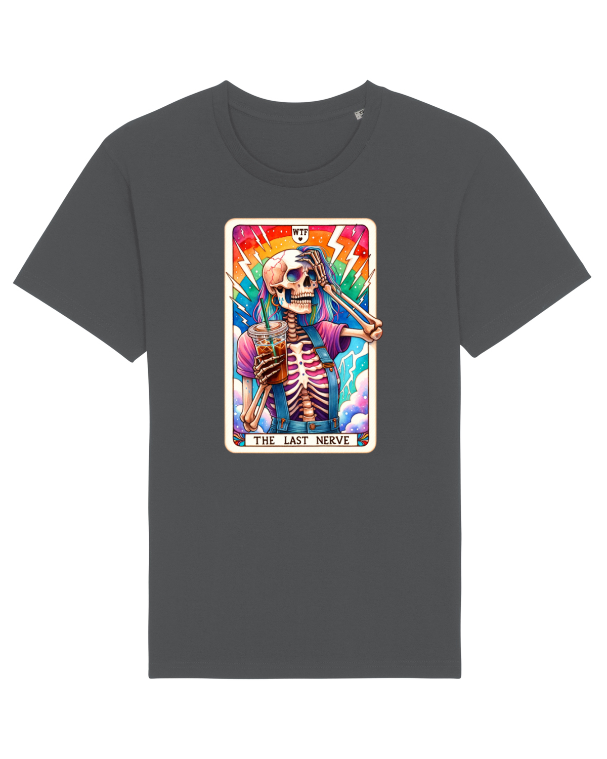 Tricou mânecă scurtă Unisex Rocker Anthracite