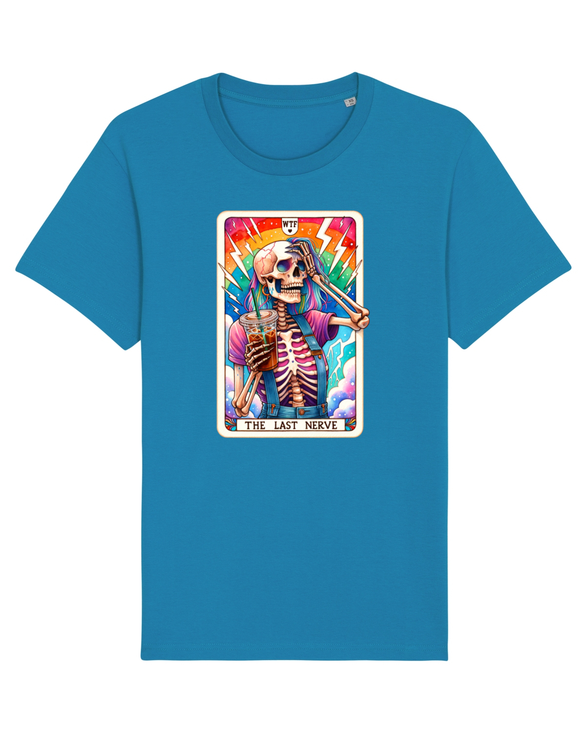 Tricou mânecă scurtă Unisex Rocker Azur