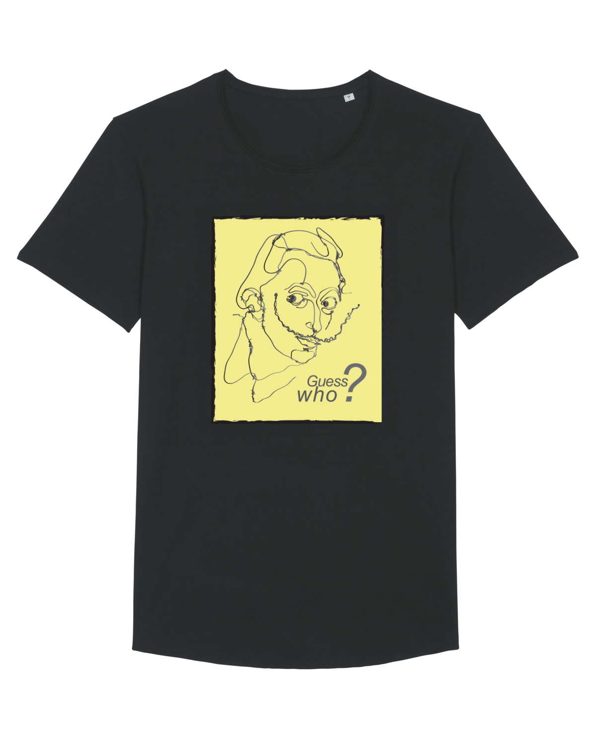 Tricou mânecă scurtă guler larg Bărbat Skater Black