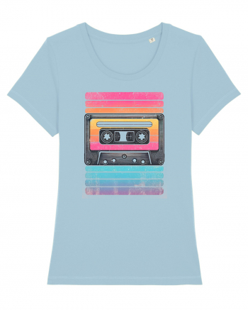 Vintage summer music tape Sky Blue