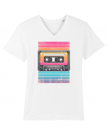 Vintage summer music tape White