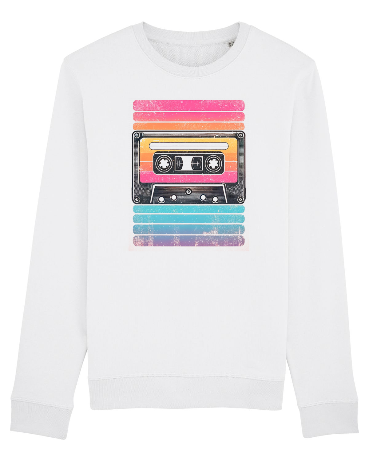 Bluză mânecă lungă Unisex Rise White