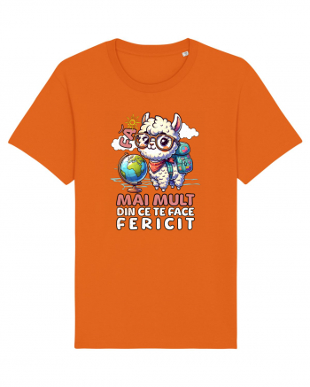 Llama motivational - Fa mai mult din ce te face fericit Bright Orange